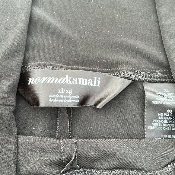 Norma Kamali Straight Leg Pants Go Black XL READ - Picture 4 of 5